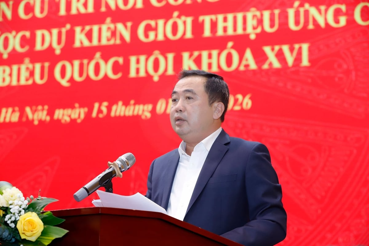 Bộ trưởng Trần Đức Thắng cho biết, việc lựa chọn, giới thiệu những người đủ tiêu chuẩn, điều kiện ứng cử đại biểu Quốc hội không chỉ là quy trình mang tính thủ tục, mà còn là trách nhiệm chính trị của mỗi cơ quan, đơn vị và của từng cử tri. Ảnh: Khương Trung.