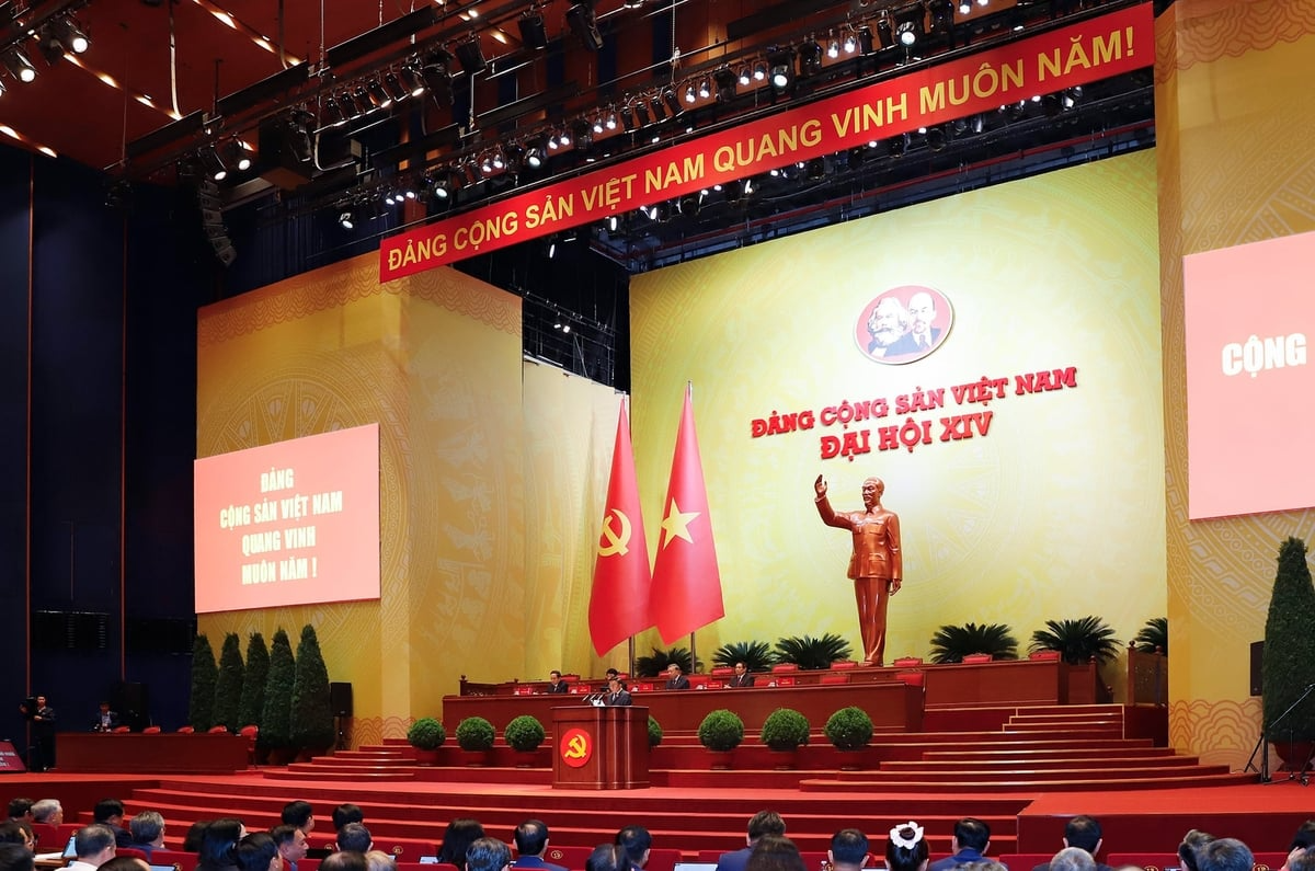 Đại hội đại biểu toàn quốc lần thứ XIV của Đảng họp phiên đầu tiên (trù bị) sáng ngày 19/1. Ảnh: Khương Trung.