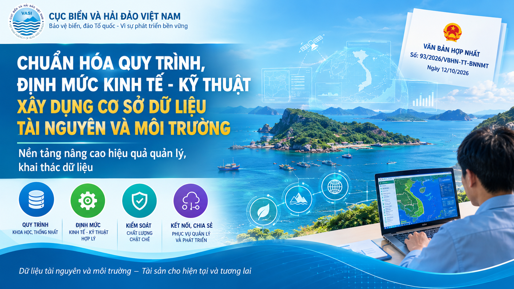 Chuẩn hóa quy trình, định mức kinh tế - kỹ thuật xây dựng cơ sở dữ liệu tài nguyên và môi trường: Nền tảng nâng cao hiệu quả quản lý, khai thác dữ liệu