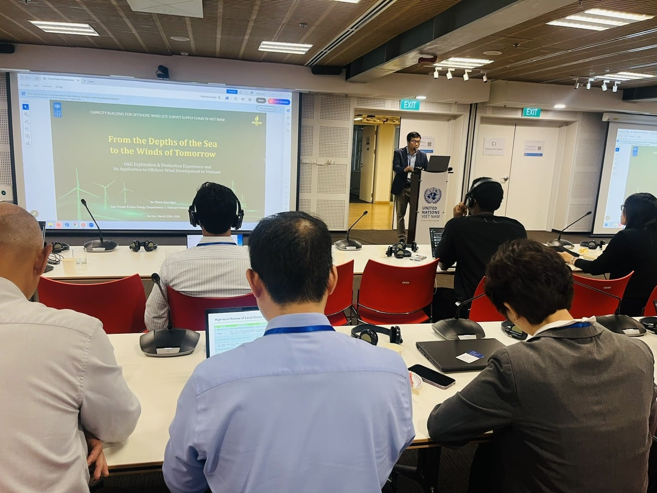 Tiến sĩ Phạm Quý Ngọc, Viện Dầu khí Việt Nam nhấn mạnh tầm quan trọng của giai đoạn khảo sát các dữ liệu ban đầu với dự án điện gió ngoài khơi